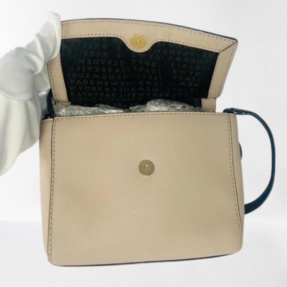 ‼️NWOT KATE SPADE Black and Tan ColorBlock Satchel Crossbody PLUS 12 Item Bundle - Picture 6 of 11